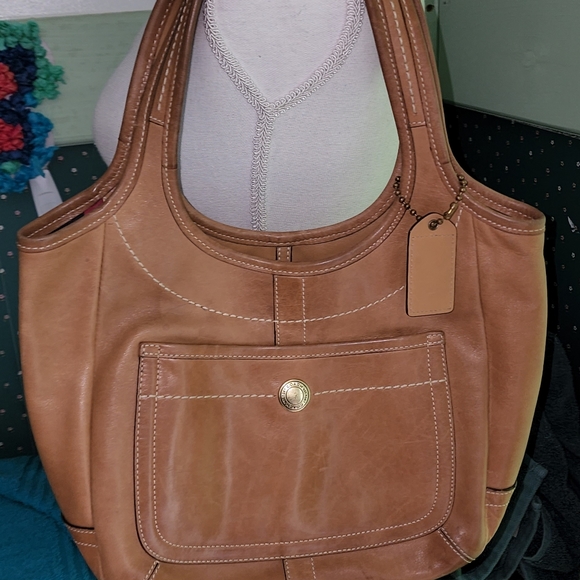 Coach Handbags - COACH GUC ERGO LEGACY LEATHER TOTE